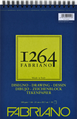 Альбом для графики 1264 DRAWING 180г/м.кв 21х29,7 50л спираль по короткой стороне